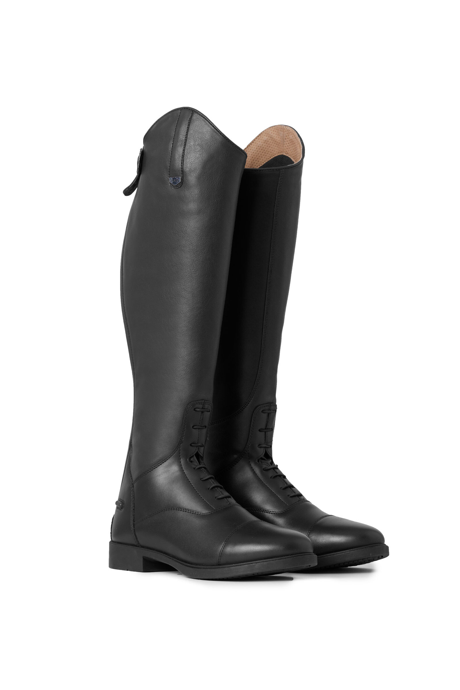Ladies Synthetic Leather Field Long Riding Boots Black Regular UK 8 EURO 42 