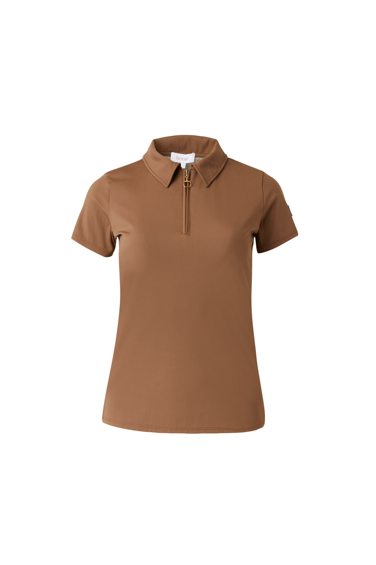 Horze Sagira Women s Training Shirt with Gold Back horze.ie