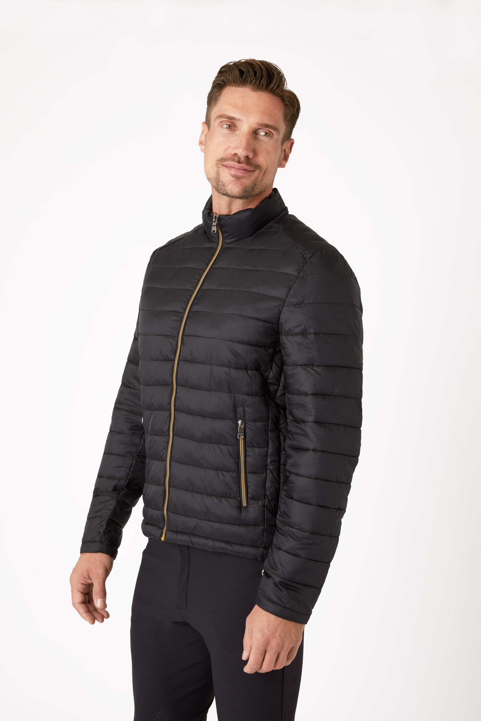 Mens quilted deals riding jacket
