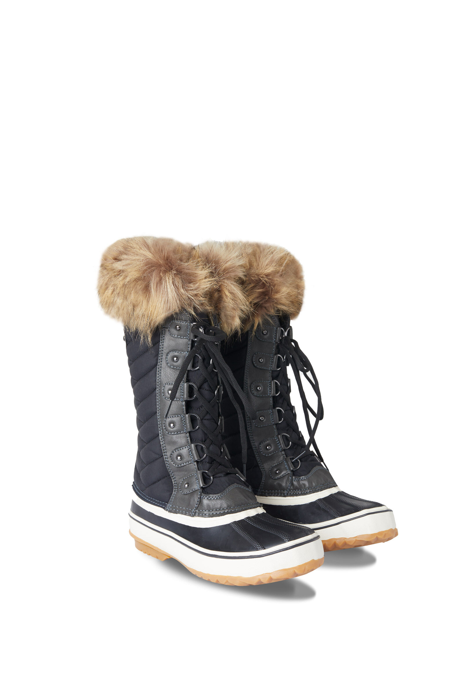 Ladies winter fur boots top