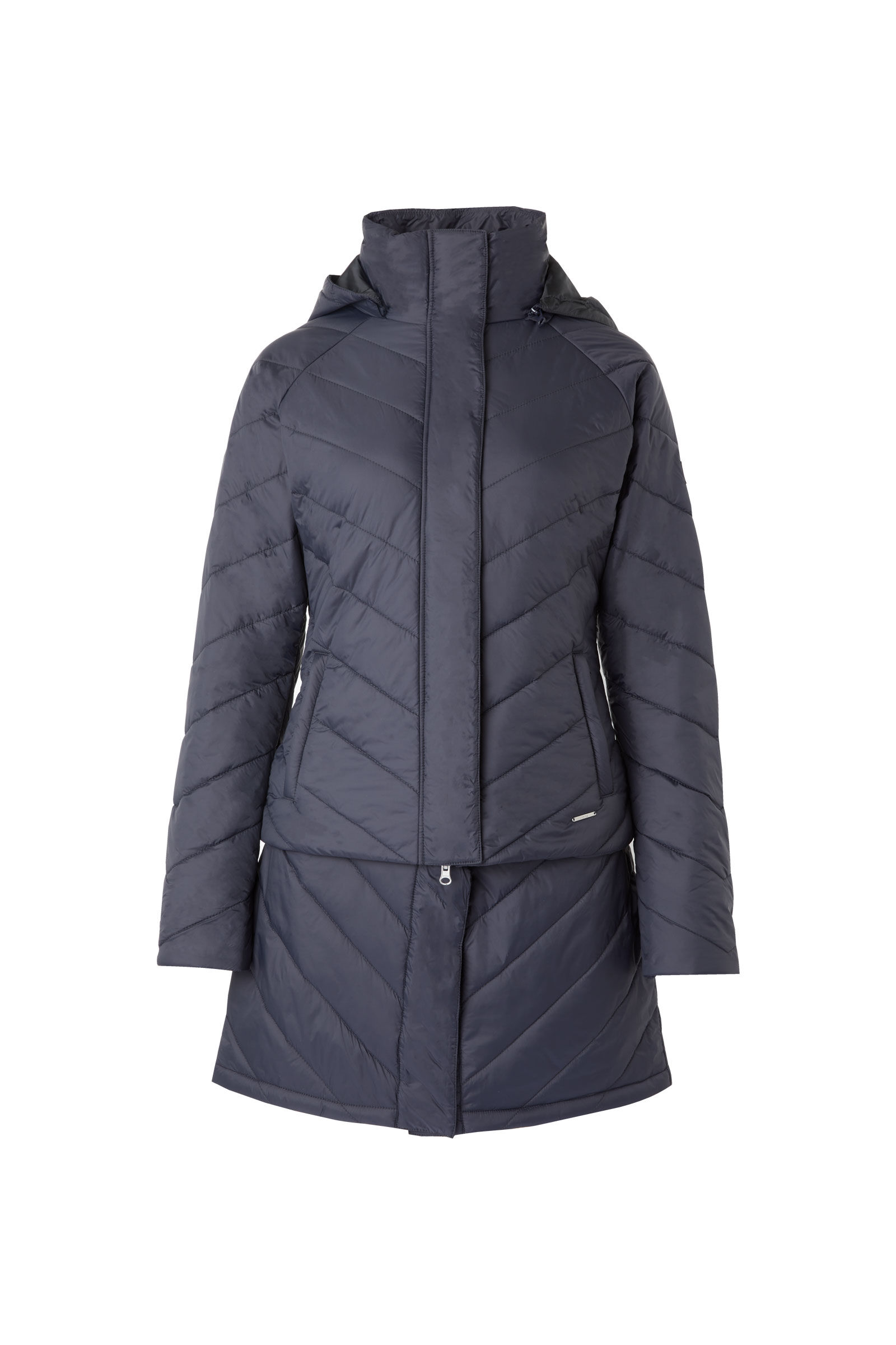 Navy padded on sale parka