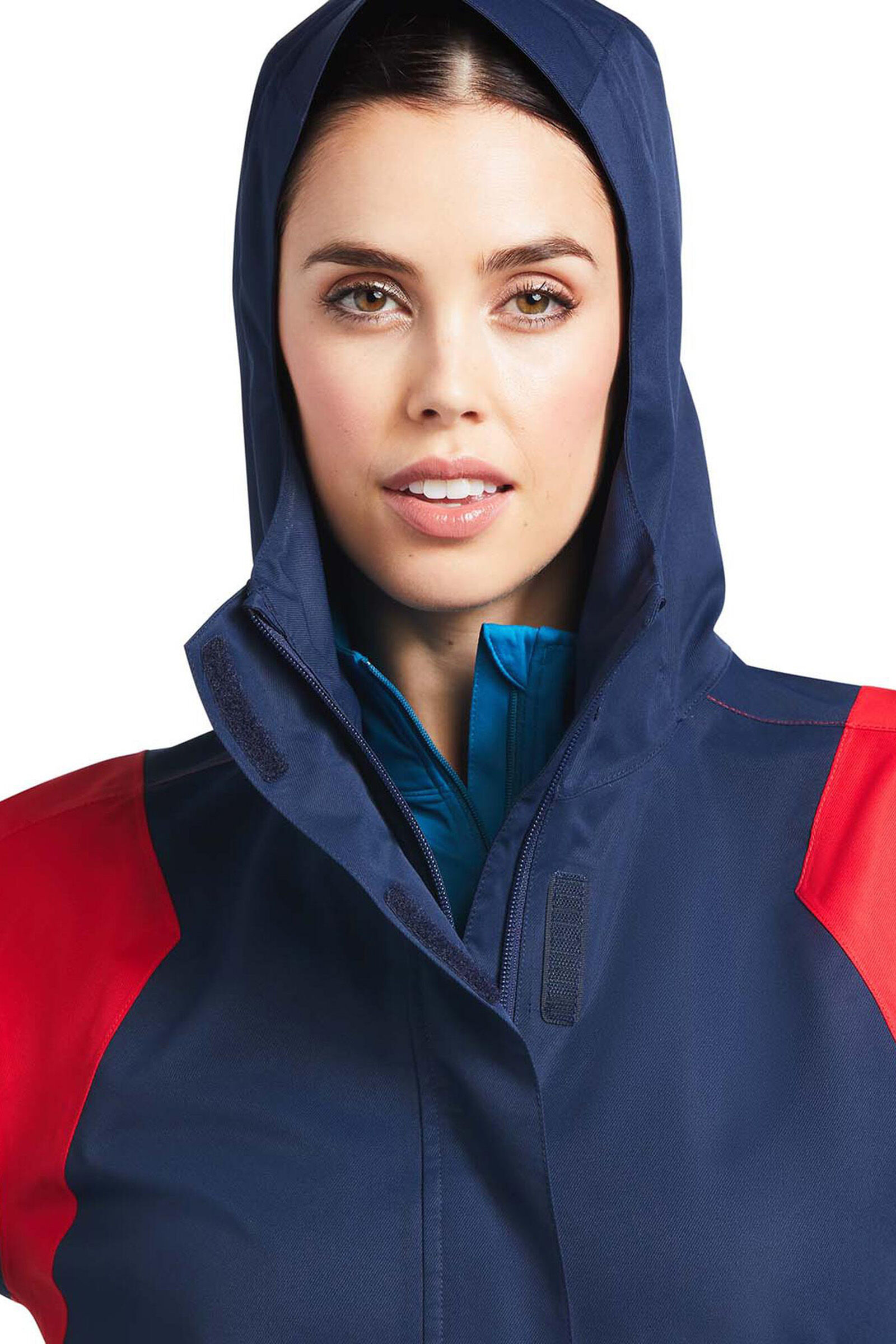 Blue and red windbreaker on sale