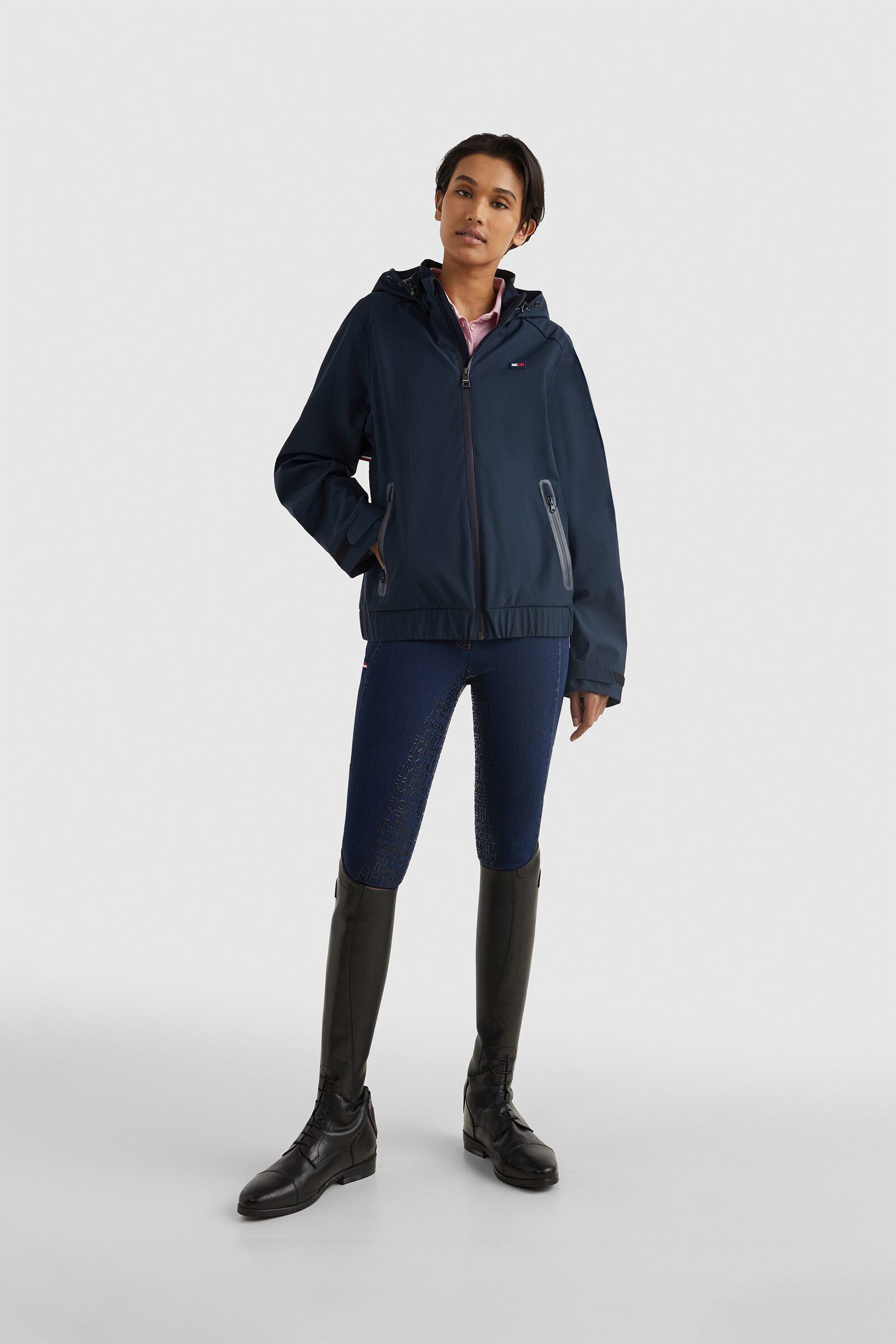 Tommy Hilfiger Equestrian Women s Waterproof Bomber Rain Jacket horze.ie
