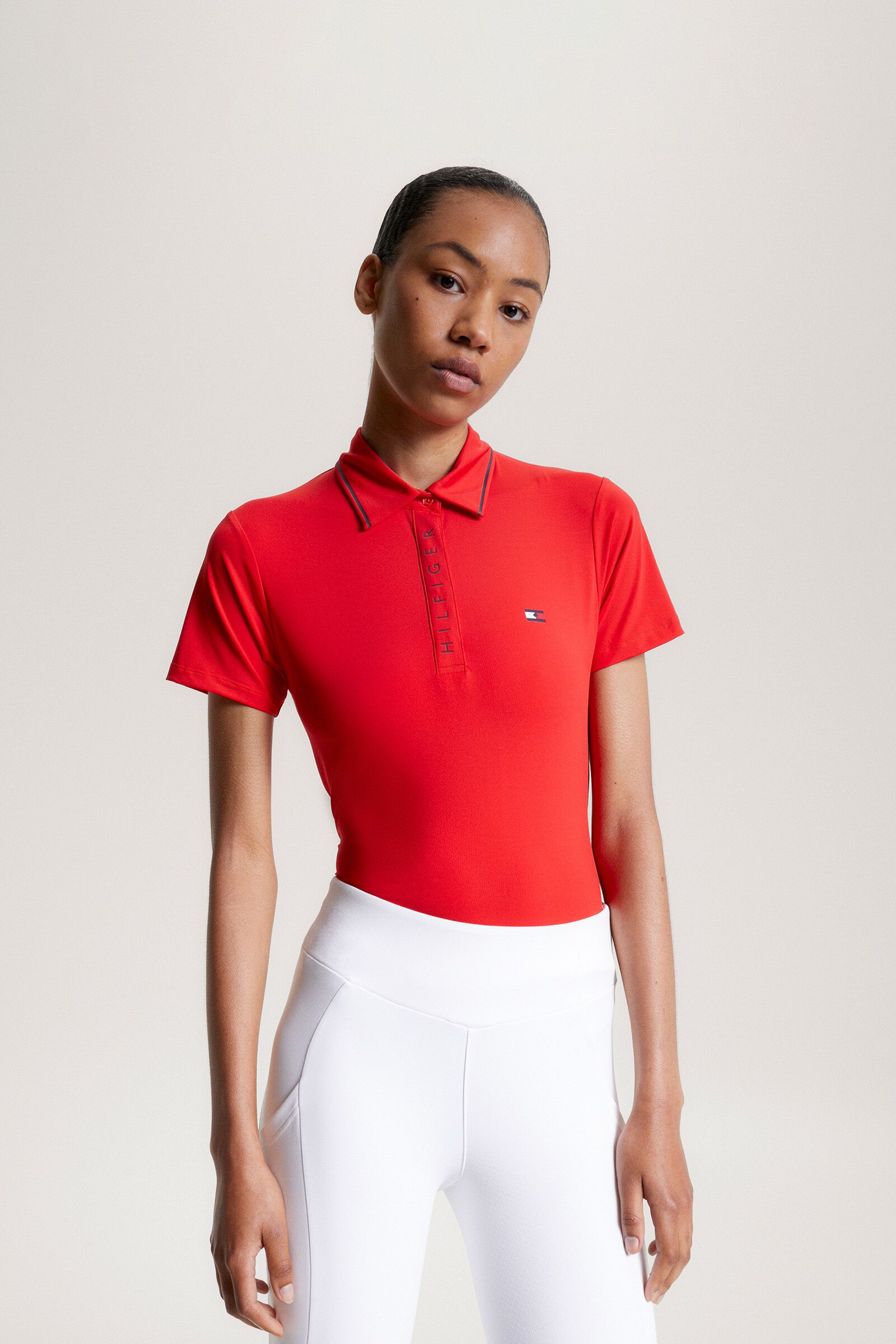 Tommy hilfiger red polo shirt on sale