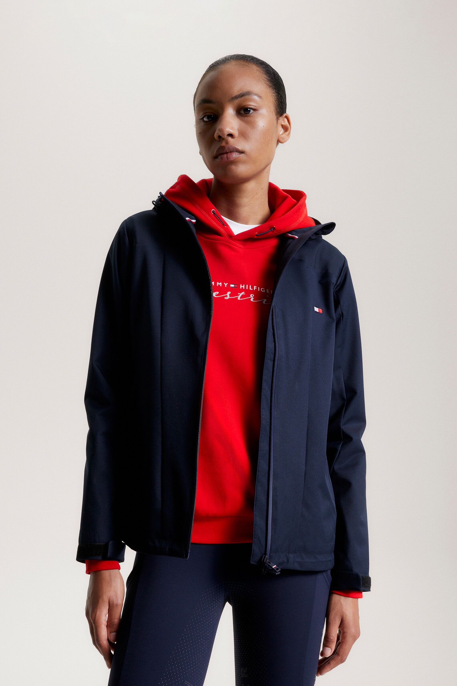 Fitted rain jacket shop