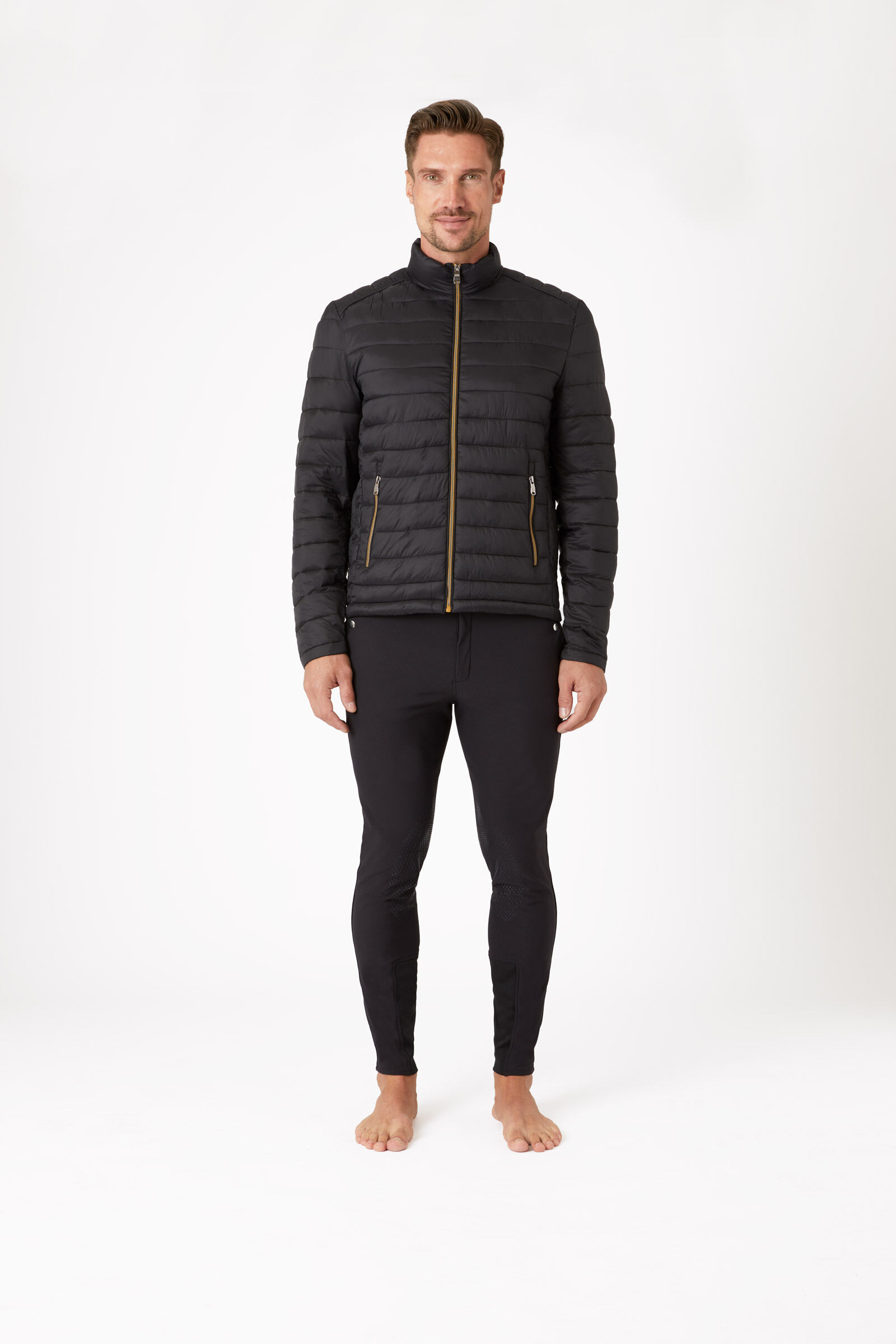 Mens quilted shop riding jacket