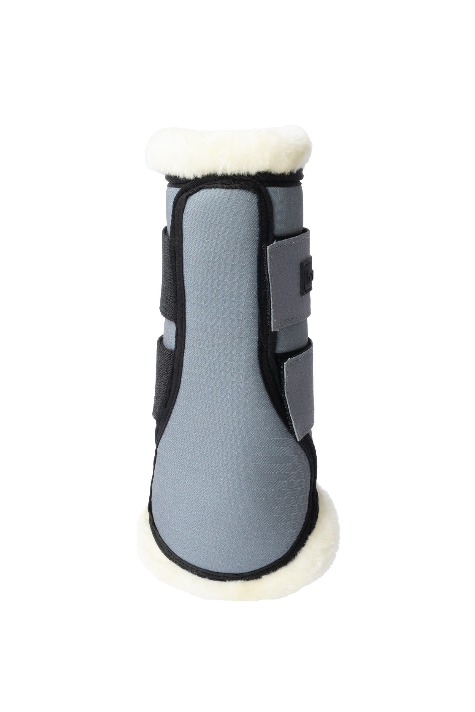 Grey brushing boots online