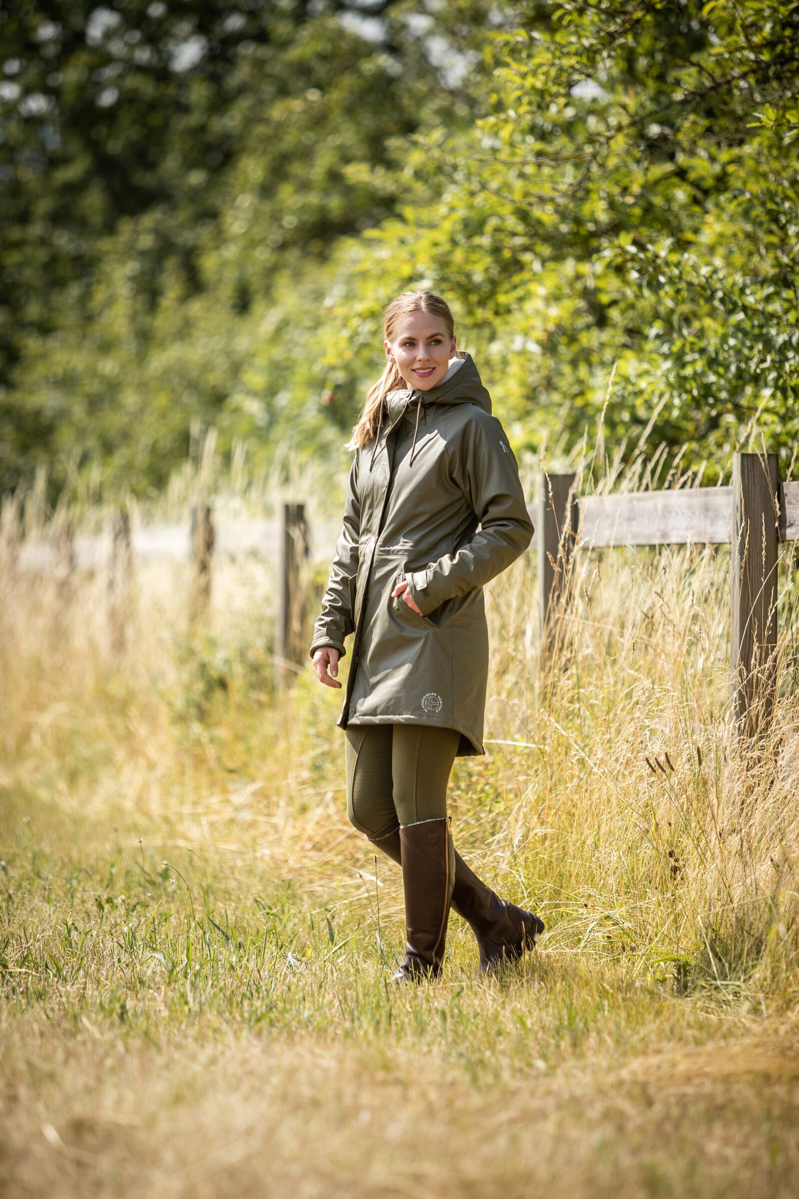 Horze Dania Women s Winter Raincoat with Fleece Lining