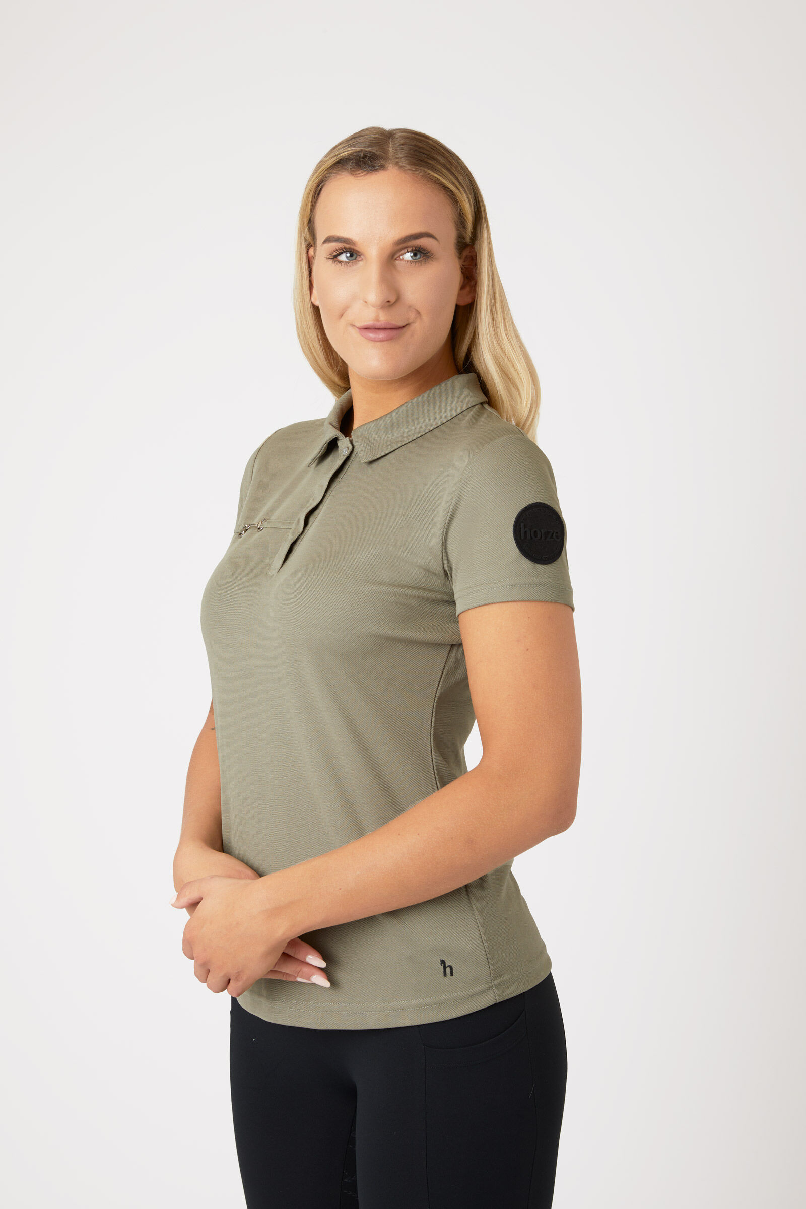 Khaki top shirt dames