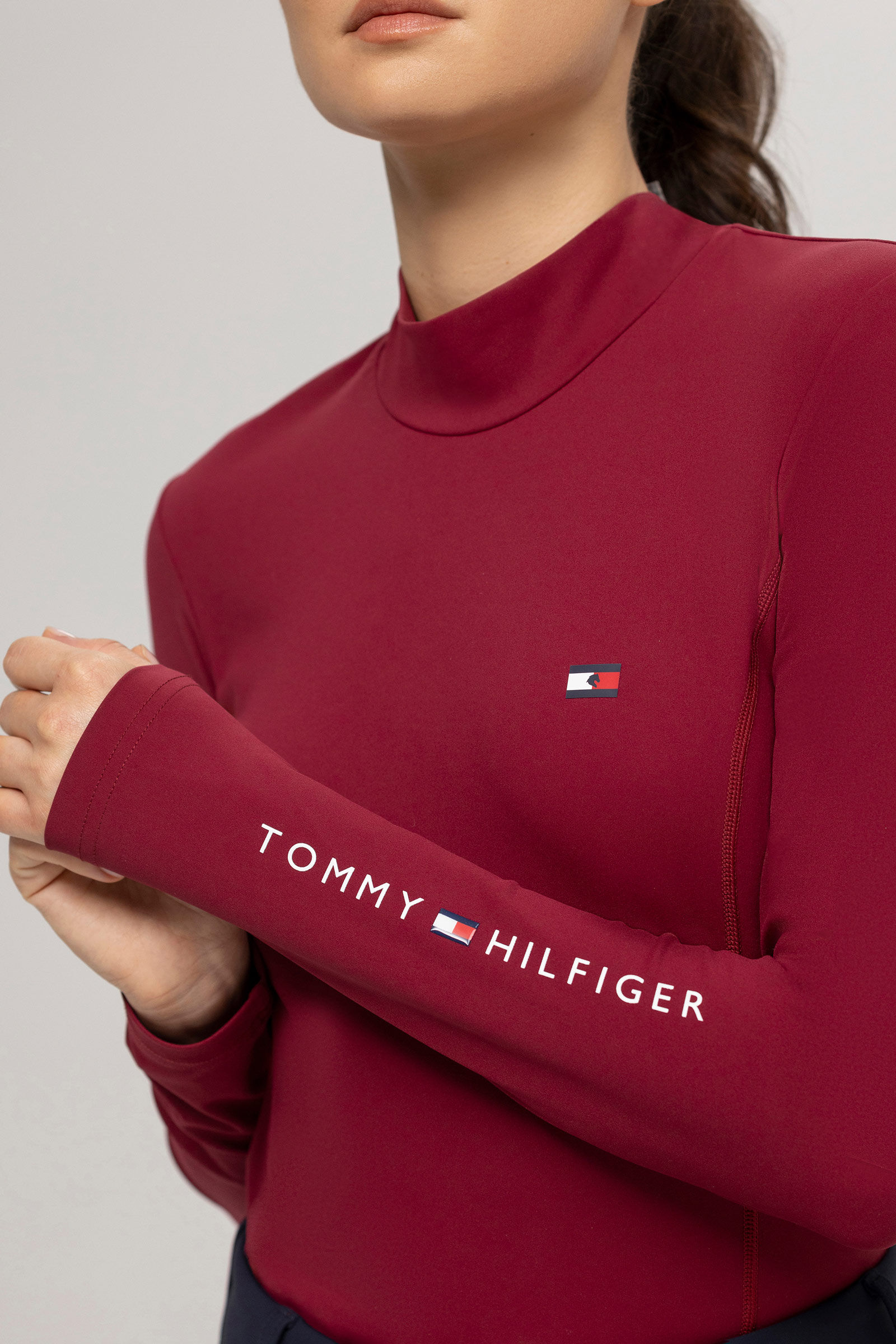 Long sleeve tommy hilfiger shirt womens 2025