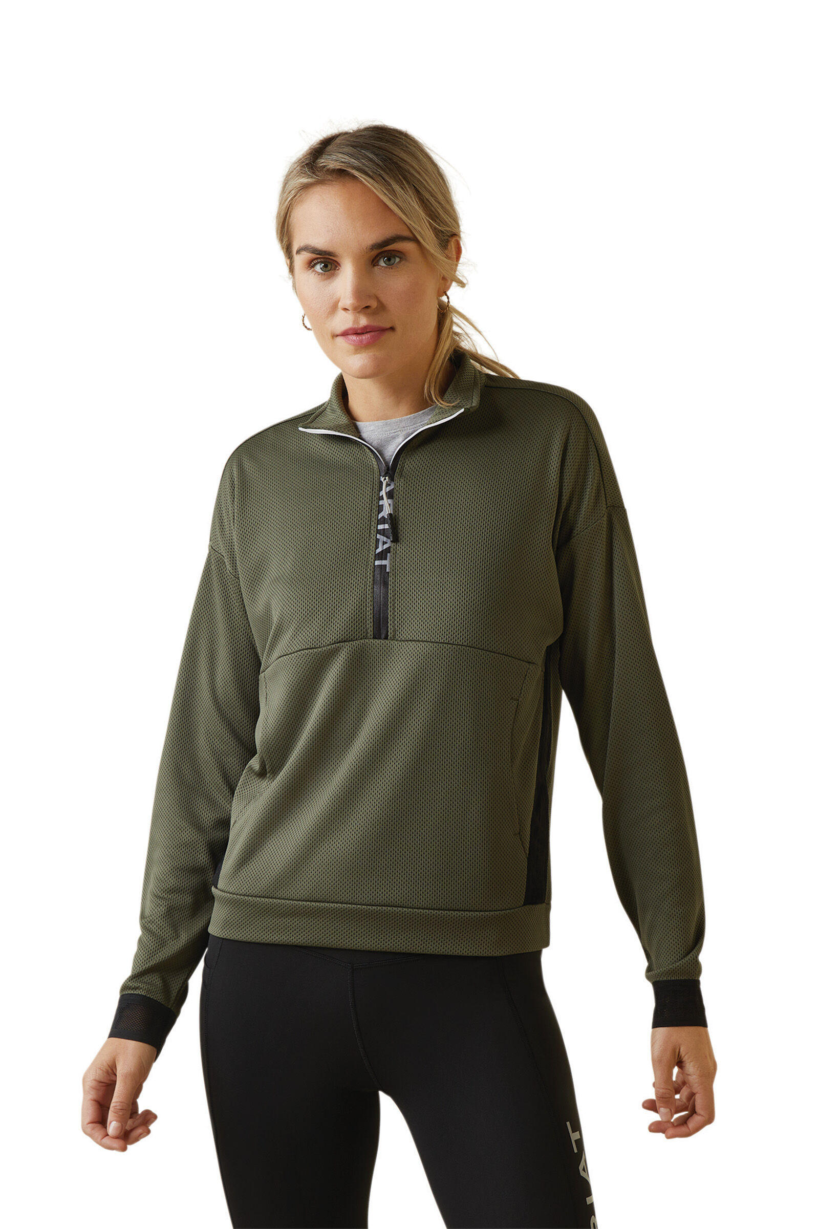 Womens sweatshirt green sale