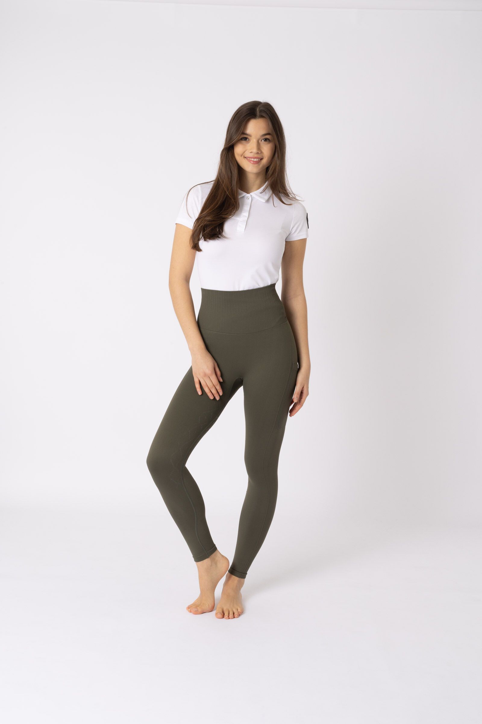 Horze Janine Women s Seamless Full Grip Tights with phone Pocket