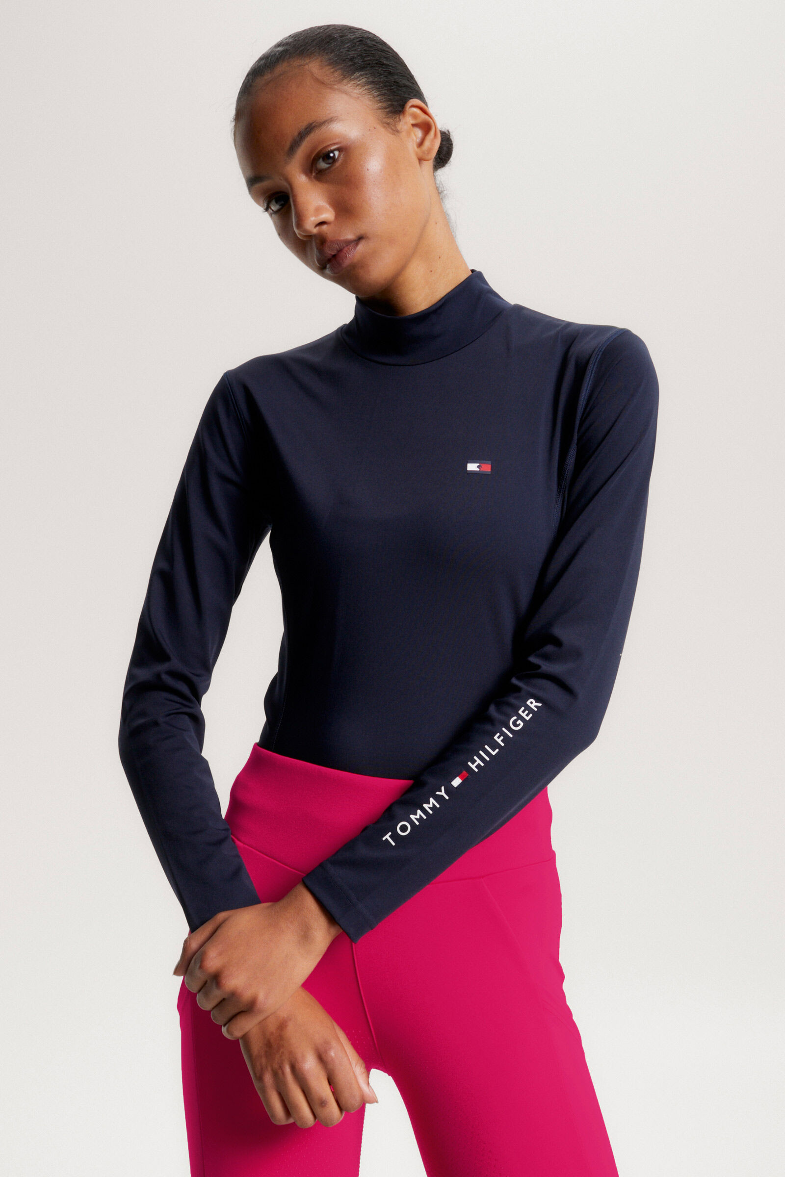 Tommy Hilfiger Equestrian High Neck Women s Long Sleeve Baselayer Shirt horze.ie
