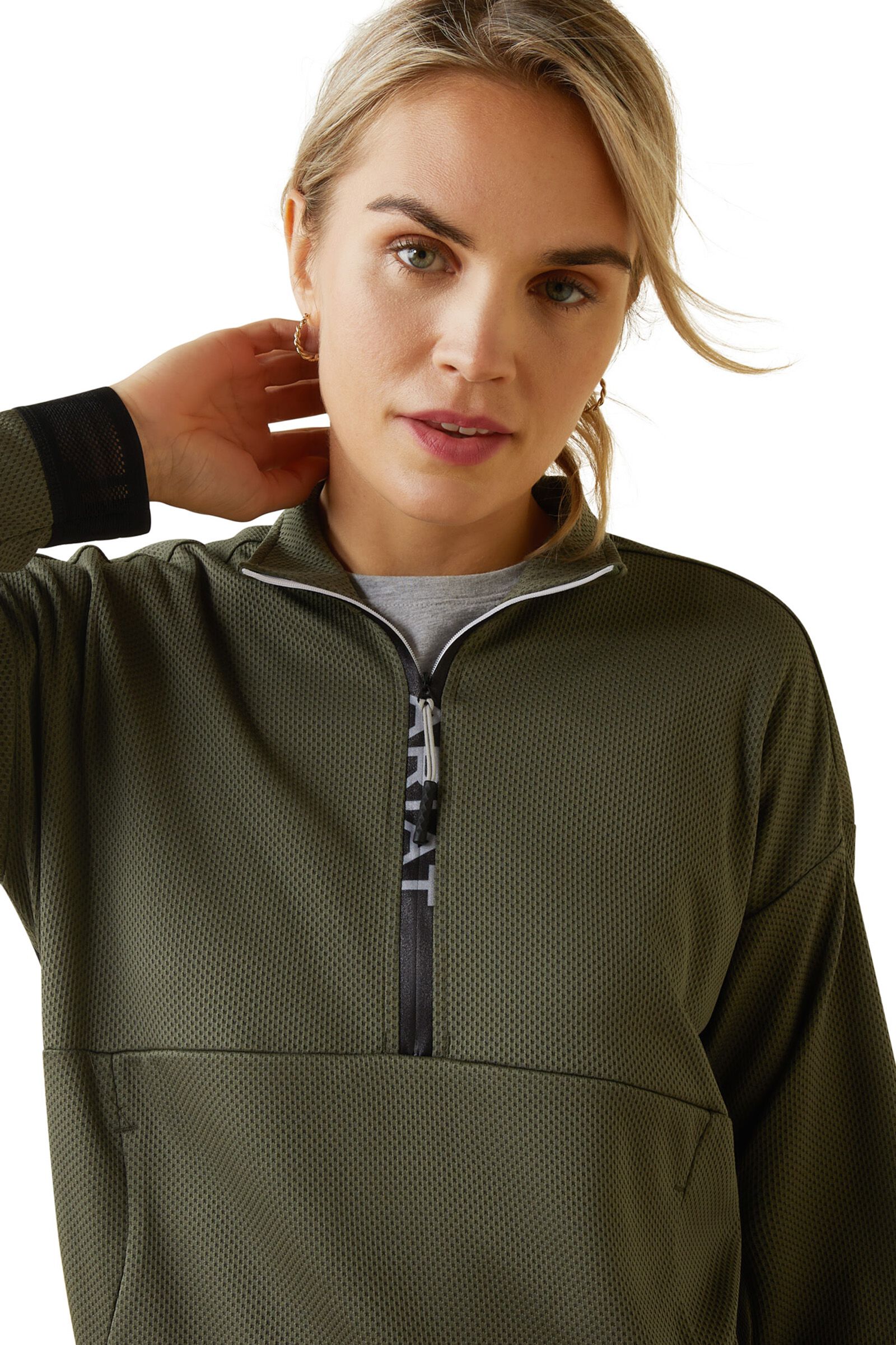 Women's sweatshirt green top
