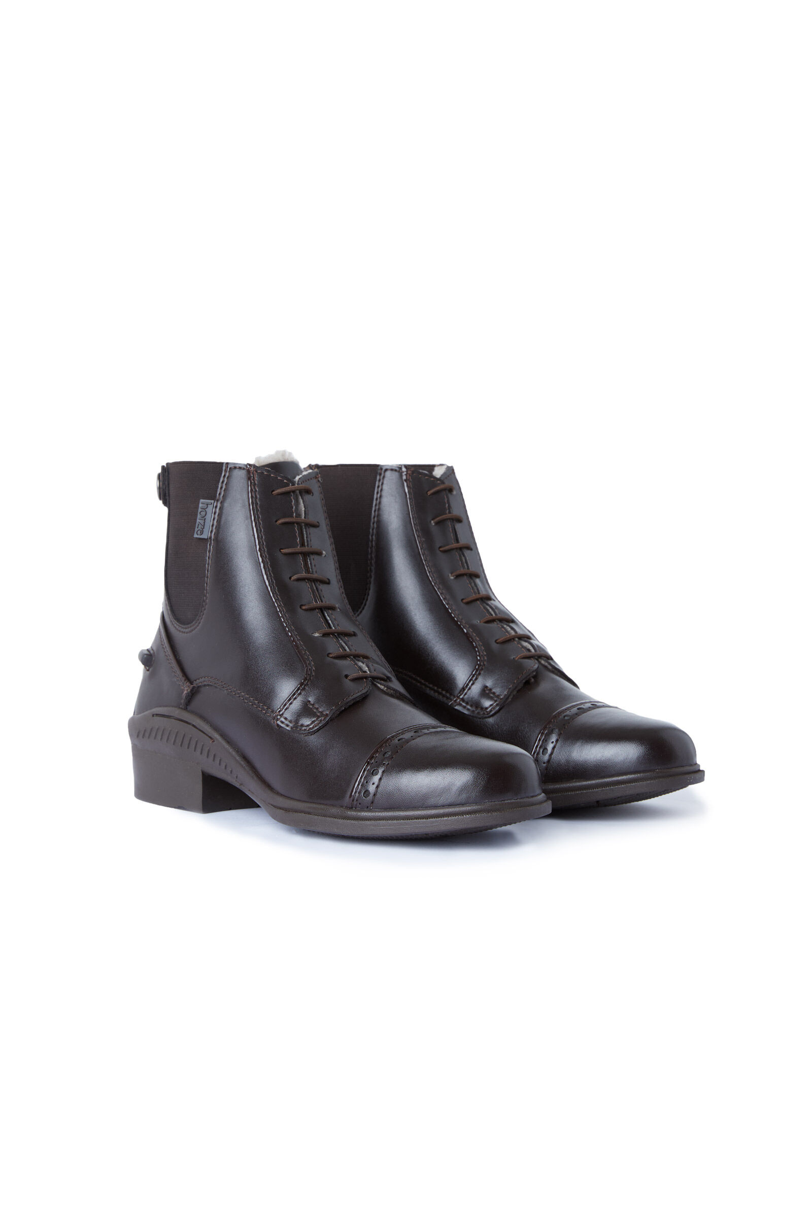 Short leather riding boots on sale