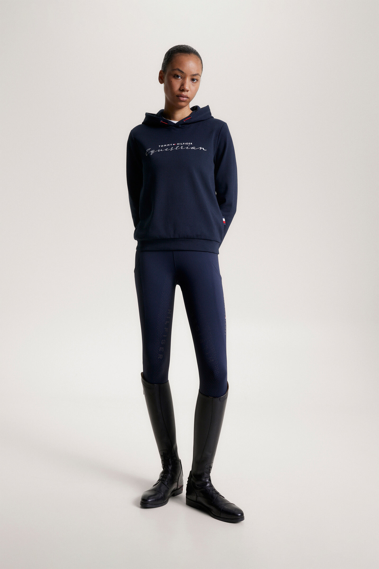 Tommy Hilfiger Equestrian Metallic Logo Women s Graphic Hoodie