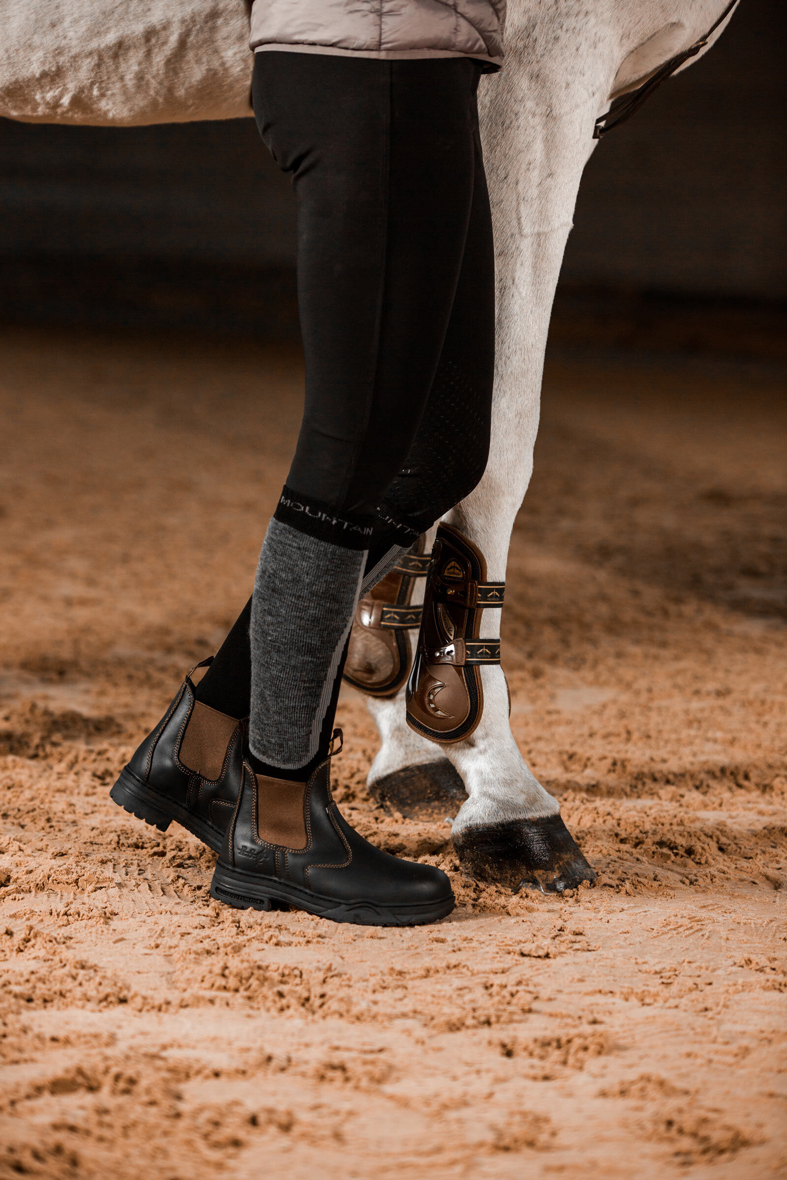 Riding boots and jodhpurs top