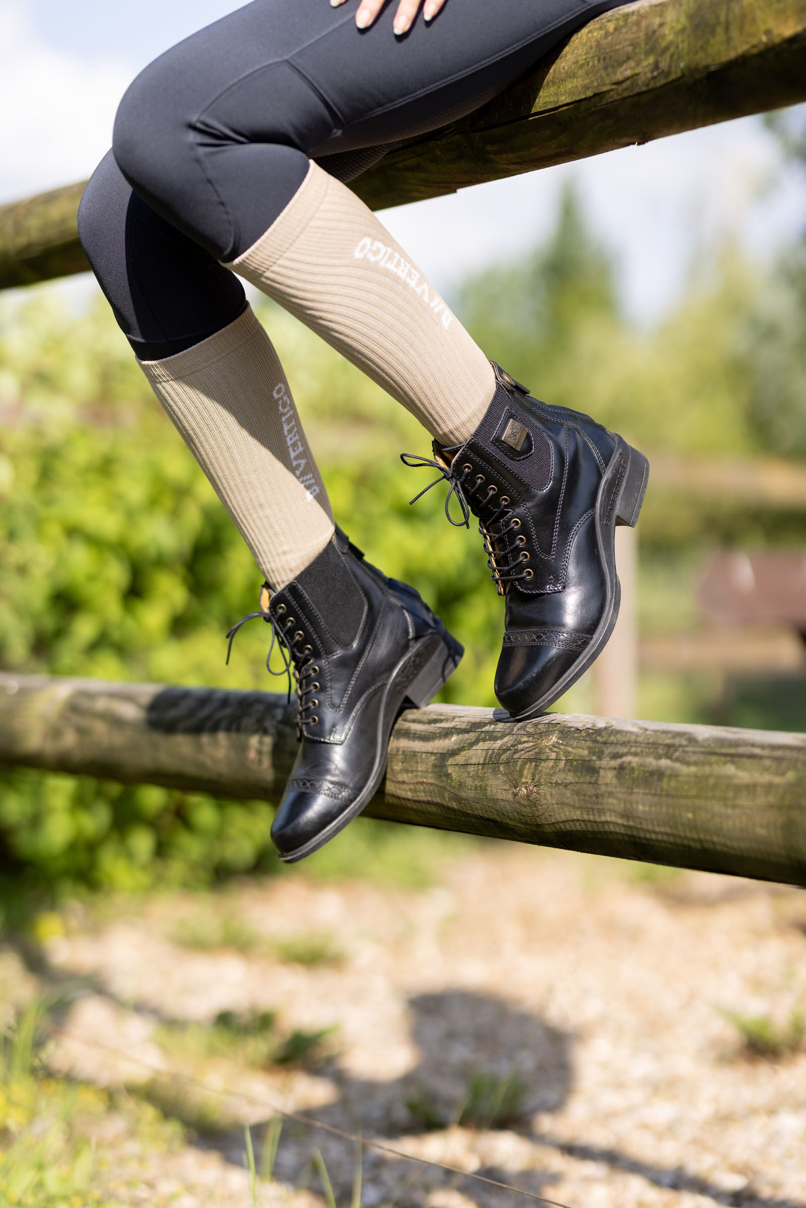 B Vertigo Women s Jupiter Front Lace Leather Jodhpur Boots horze.ie