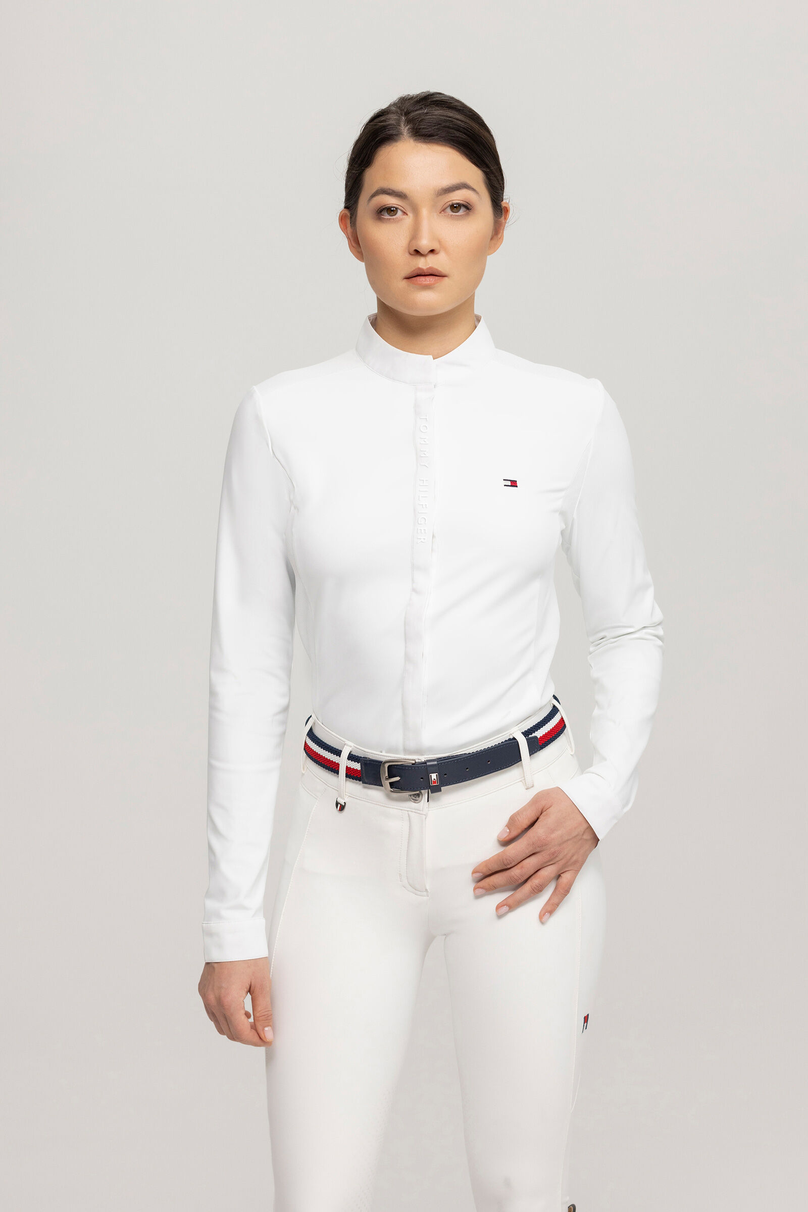 Tommy Hilfiger Equestrian Charlotte Women s Button up Show Shirt