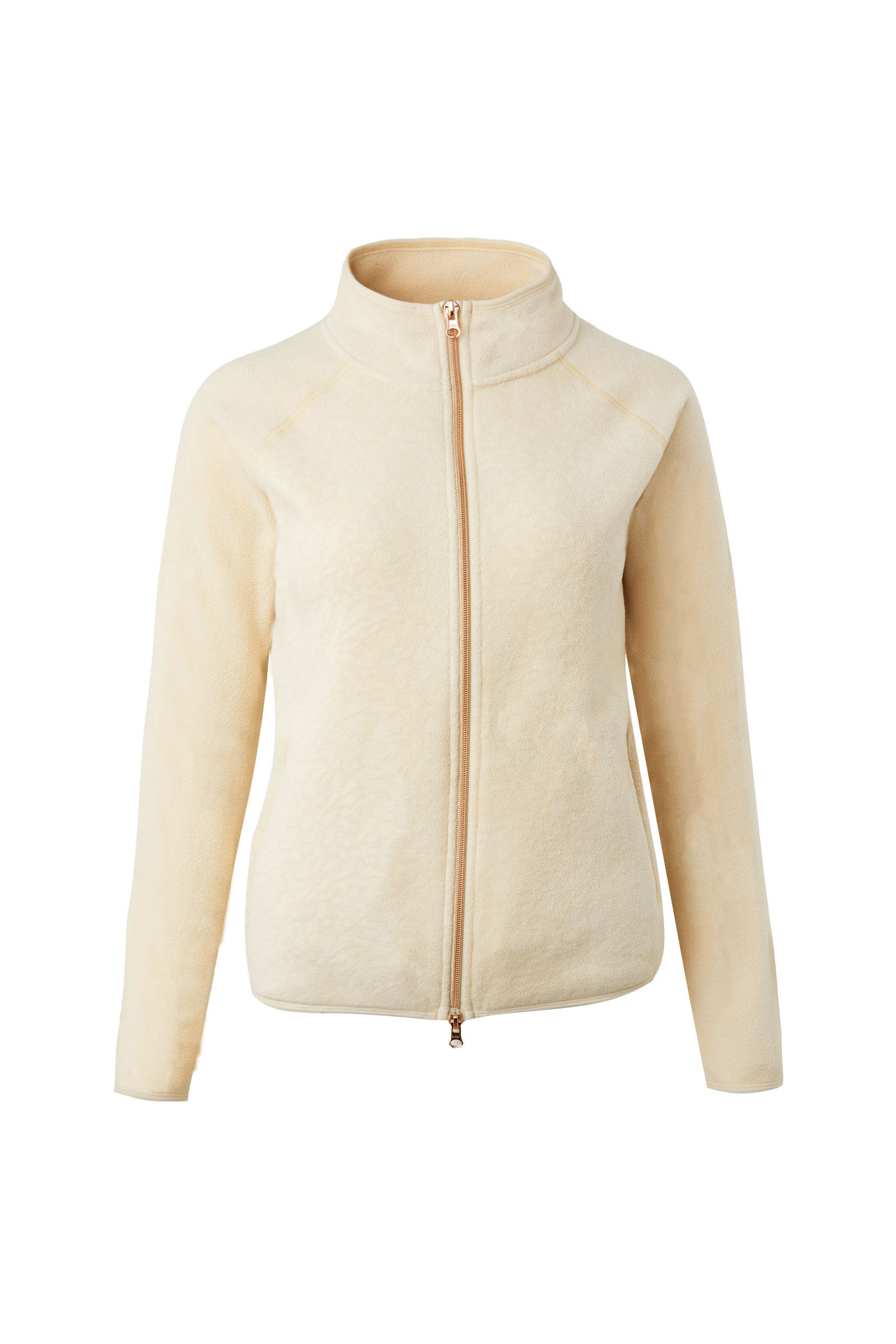 Beige fleece jacket women's best sale