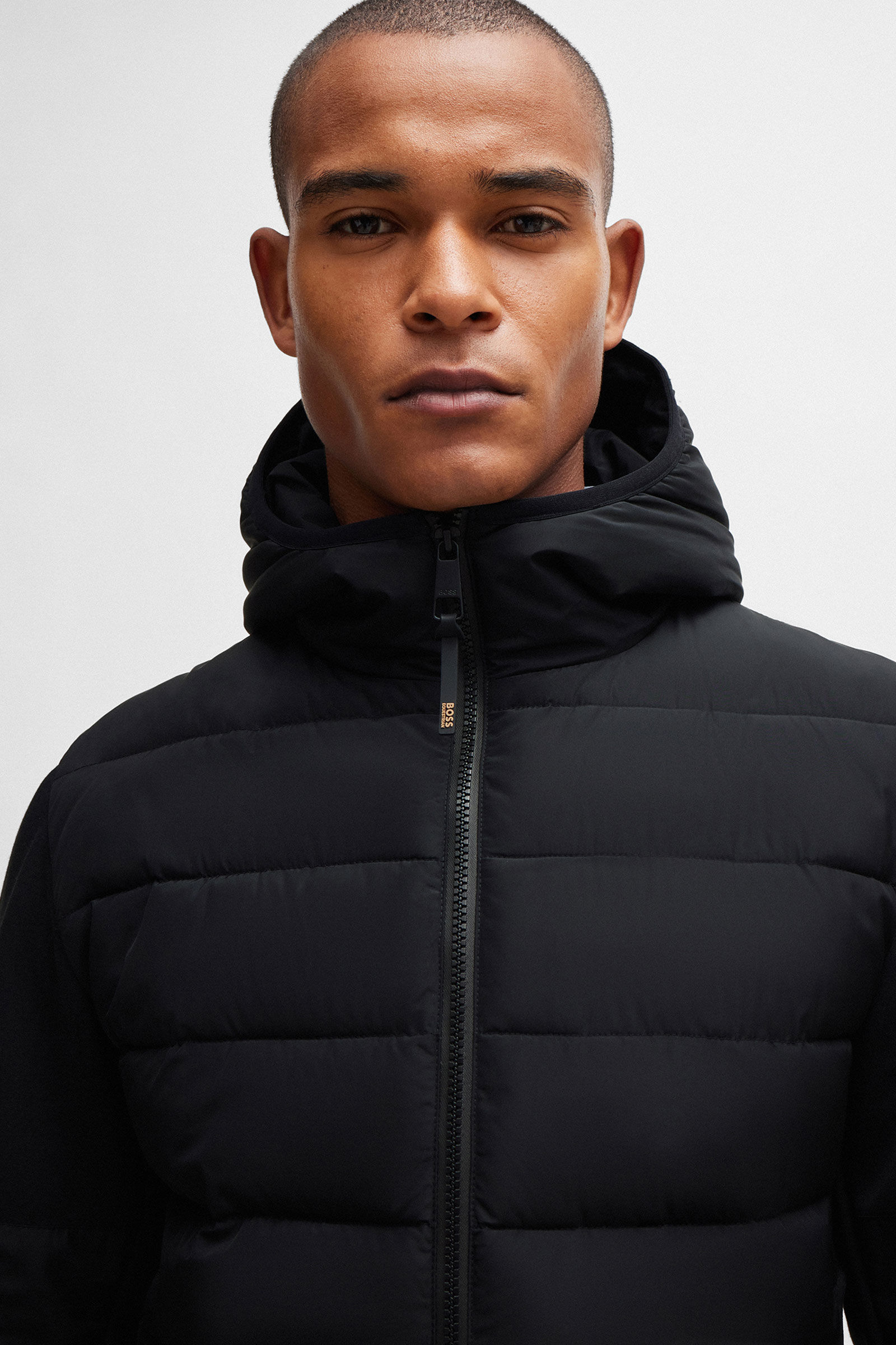 Boss Jeff Hybrid Puffer Jacket horze.ie