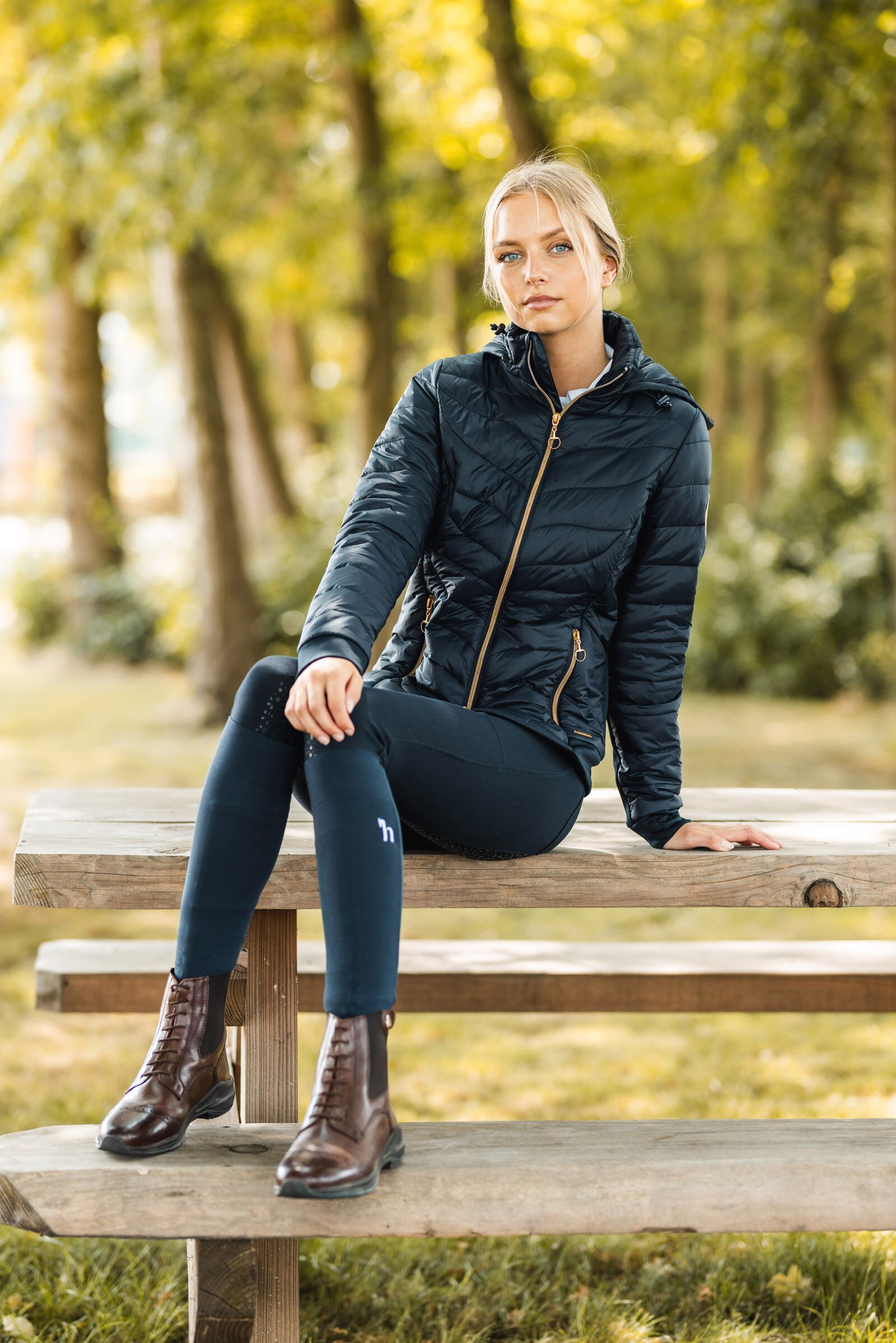 Navy lightweight padded hot sale jacket