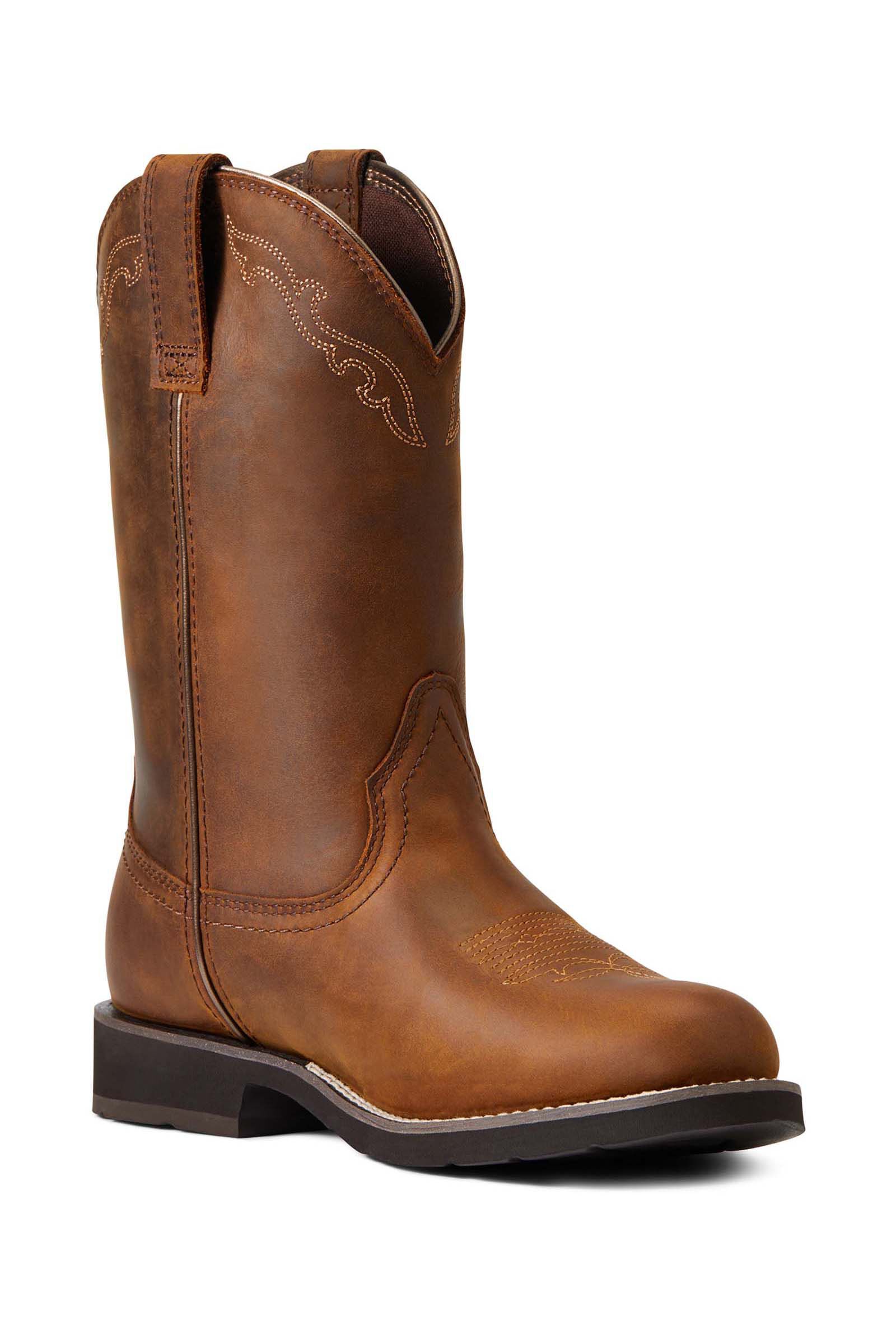 Round toe cowgirl boots hotsell