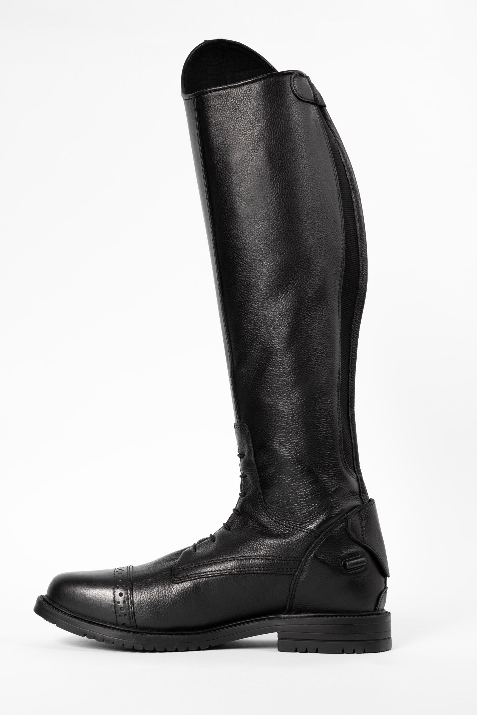 Womens tall black leather boots on sale