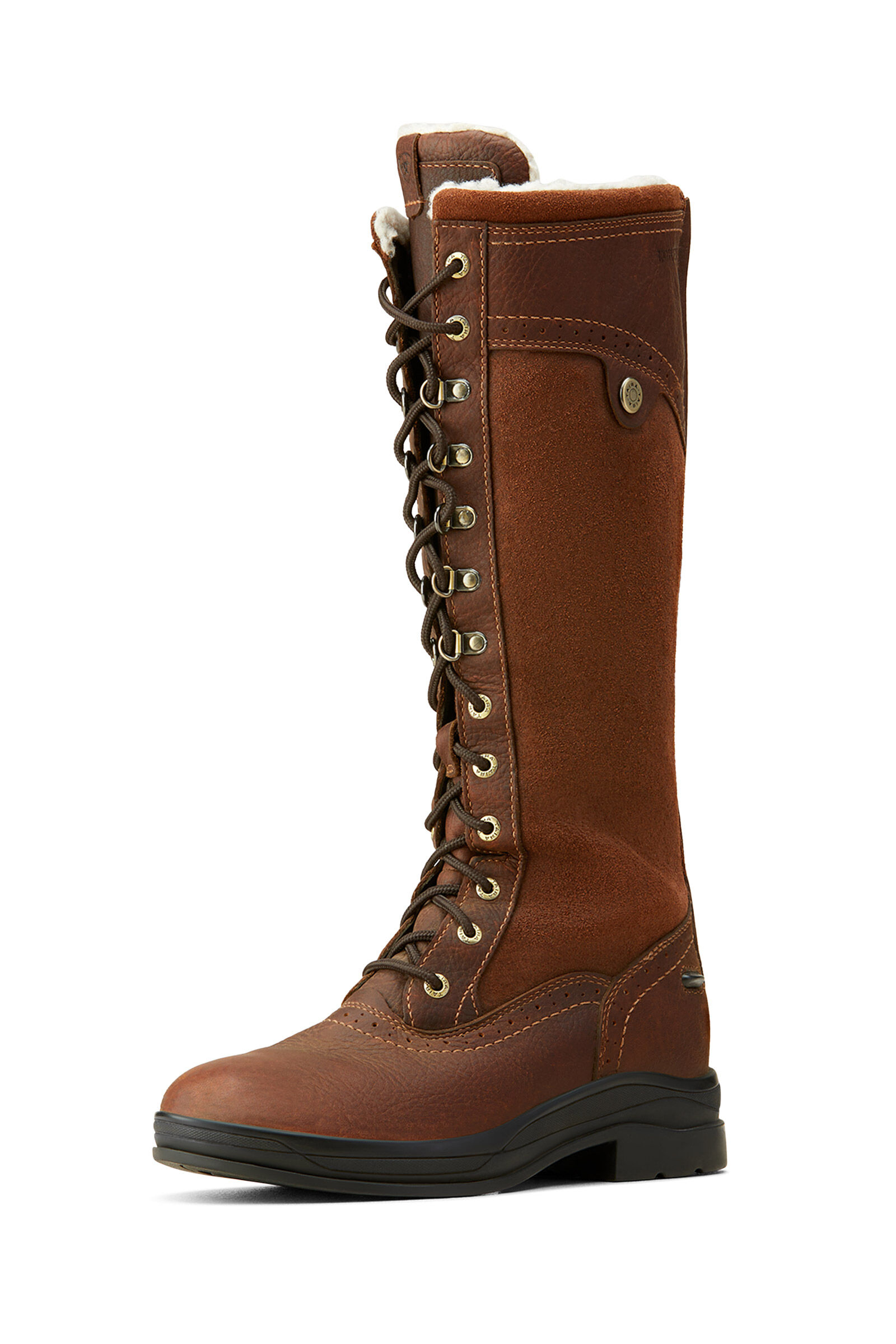 Womens tall leather waterproof boots best sale