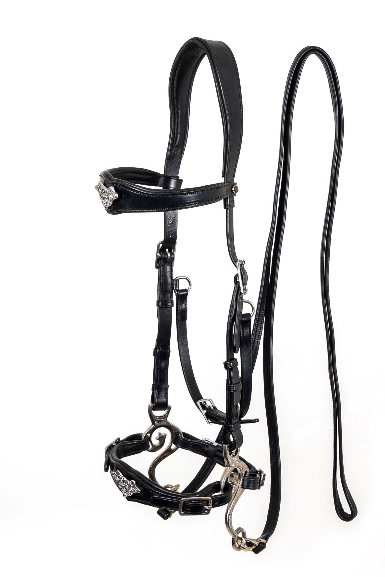 Western Bosal Bridle with Nylon Nosepiece