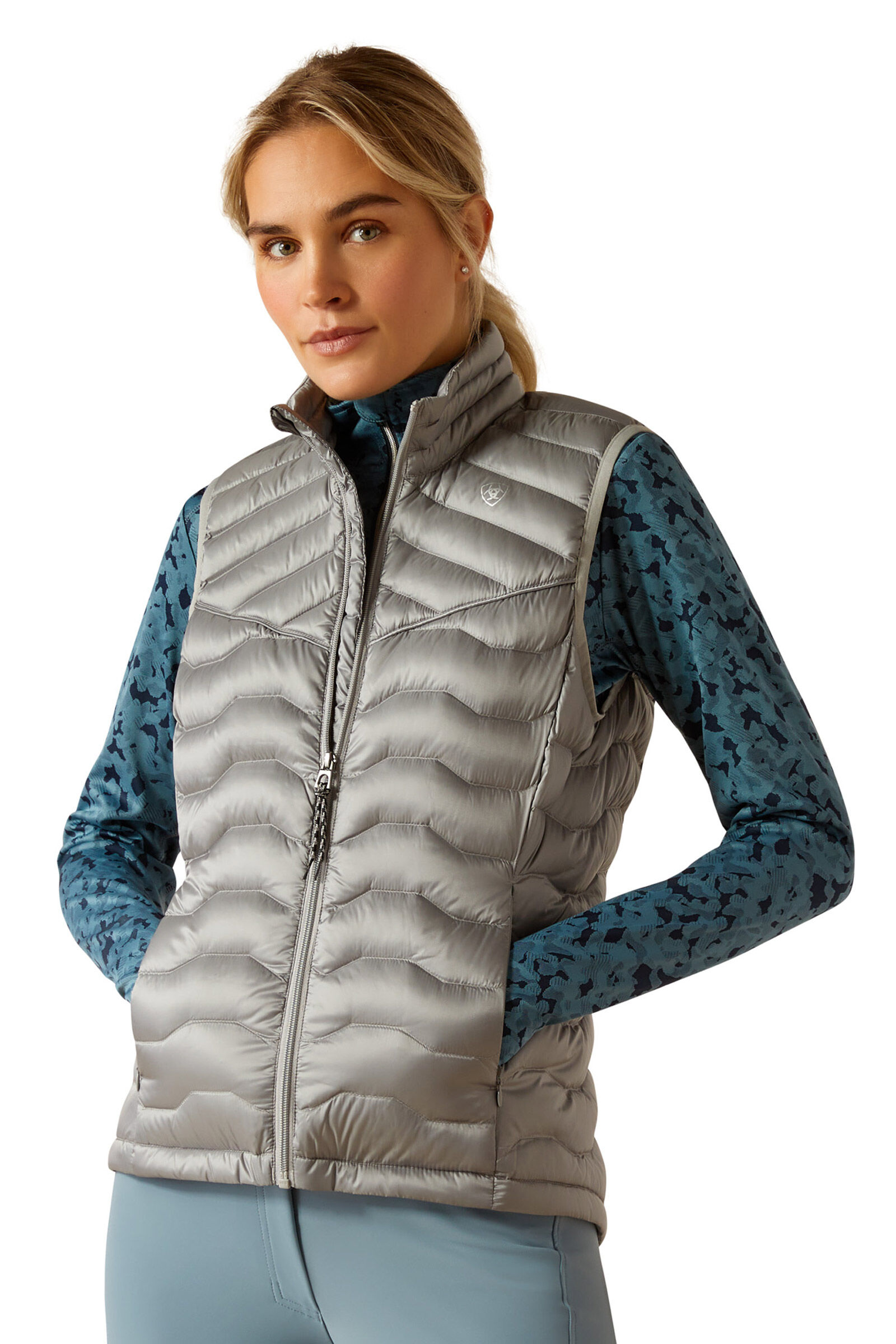 Ariat gray vest best sale