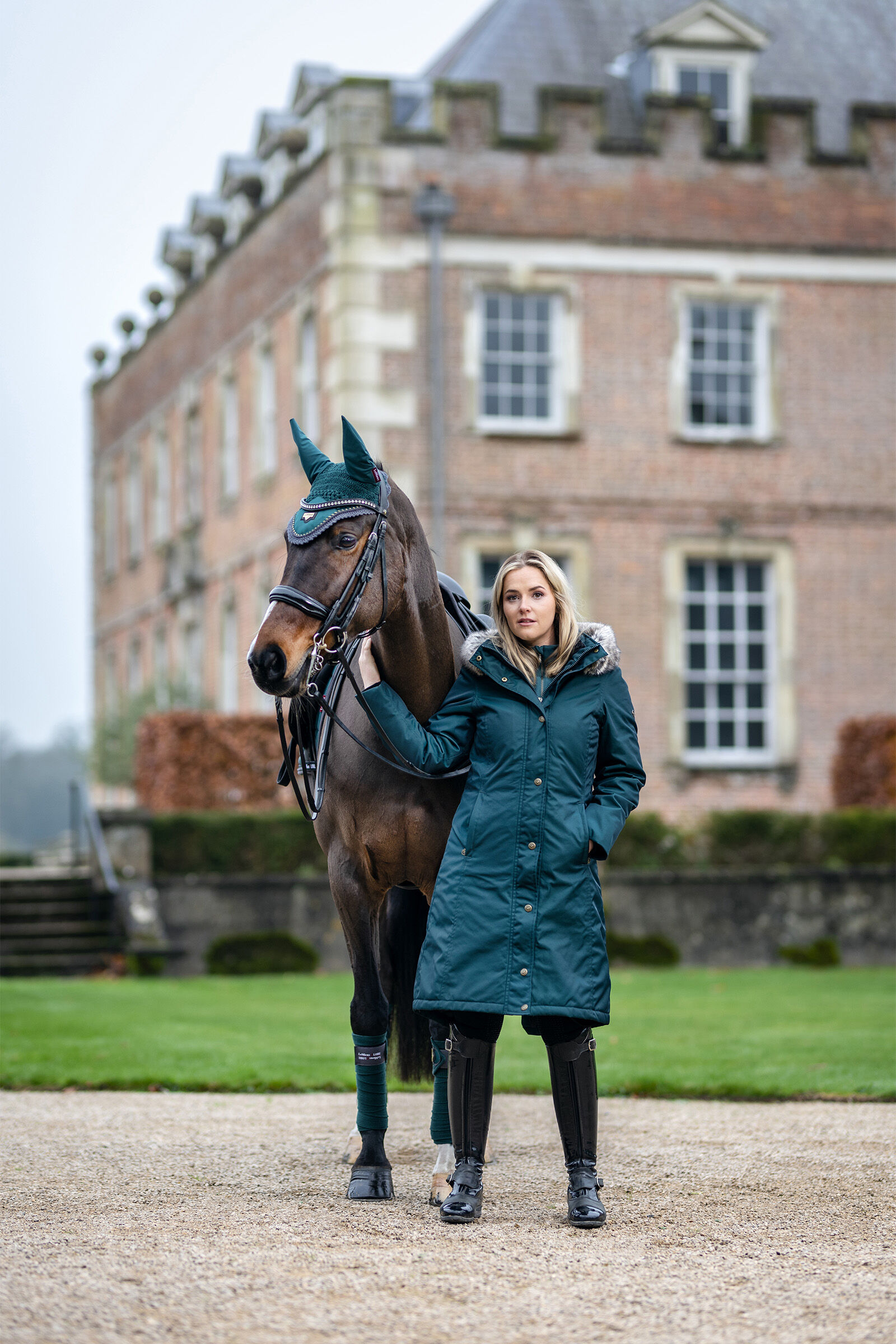 Long waterproof riding deals coat