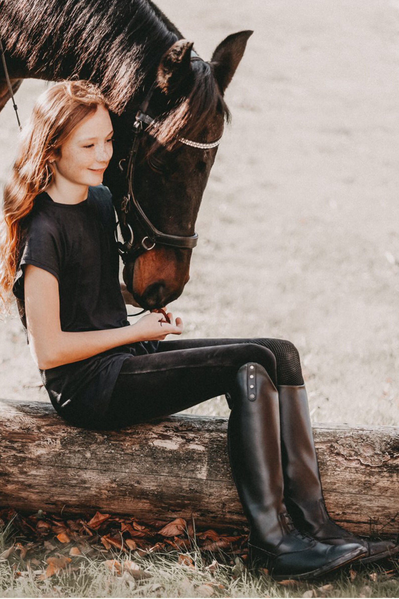 Girl in riding boots 2025